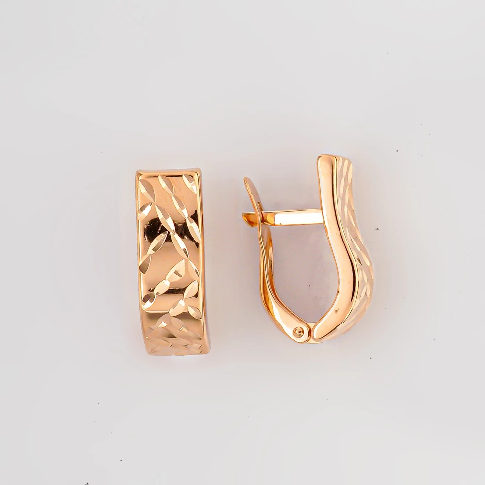 Серьги из красного золота 585 пробы