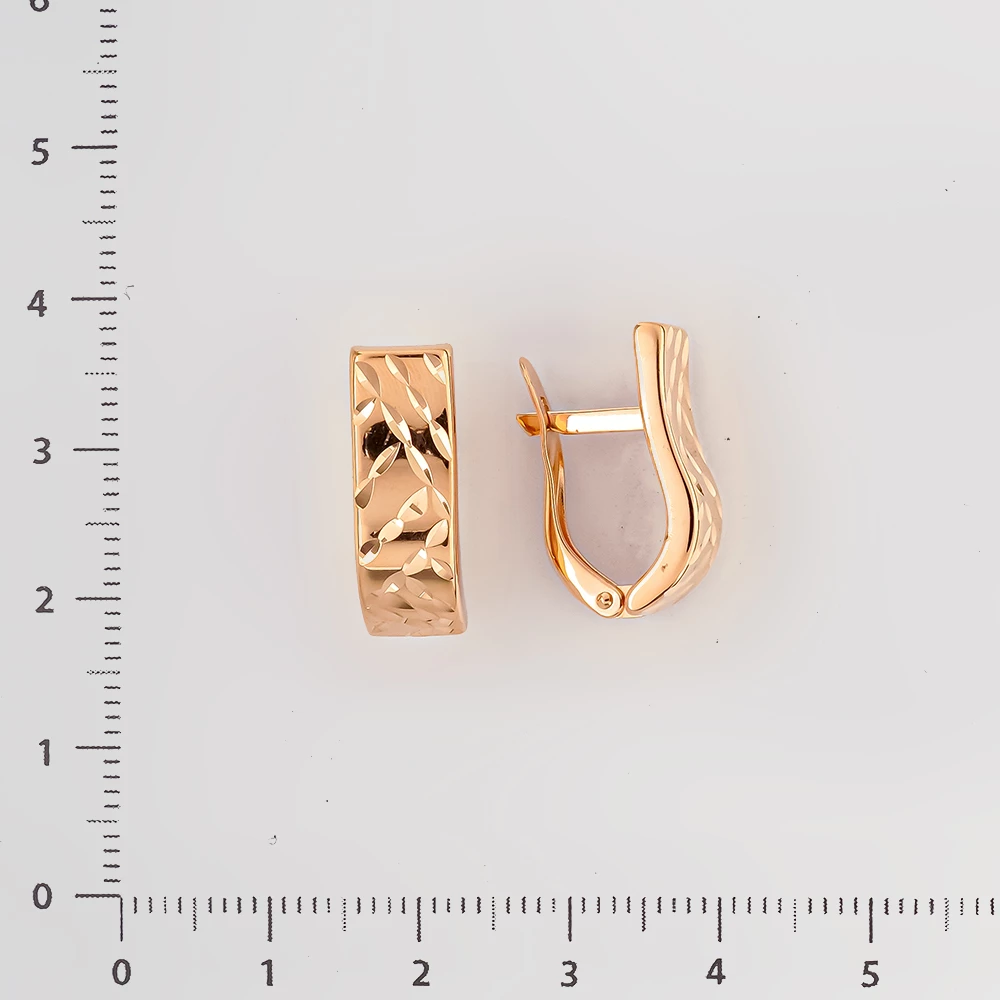 Серьги из красного золота 585 пробы