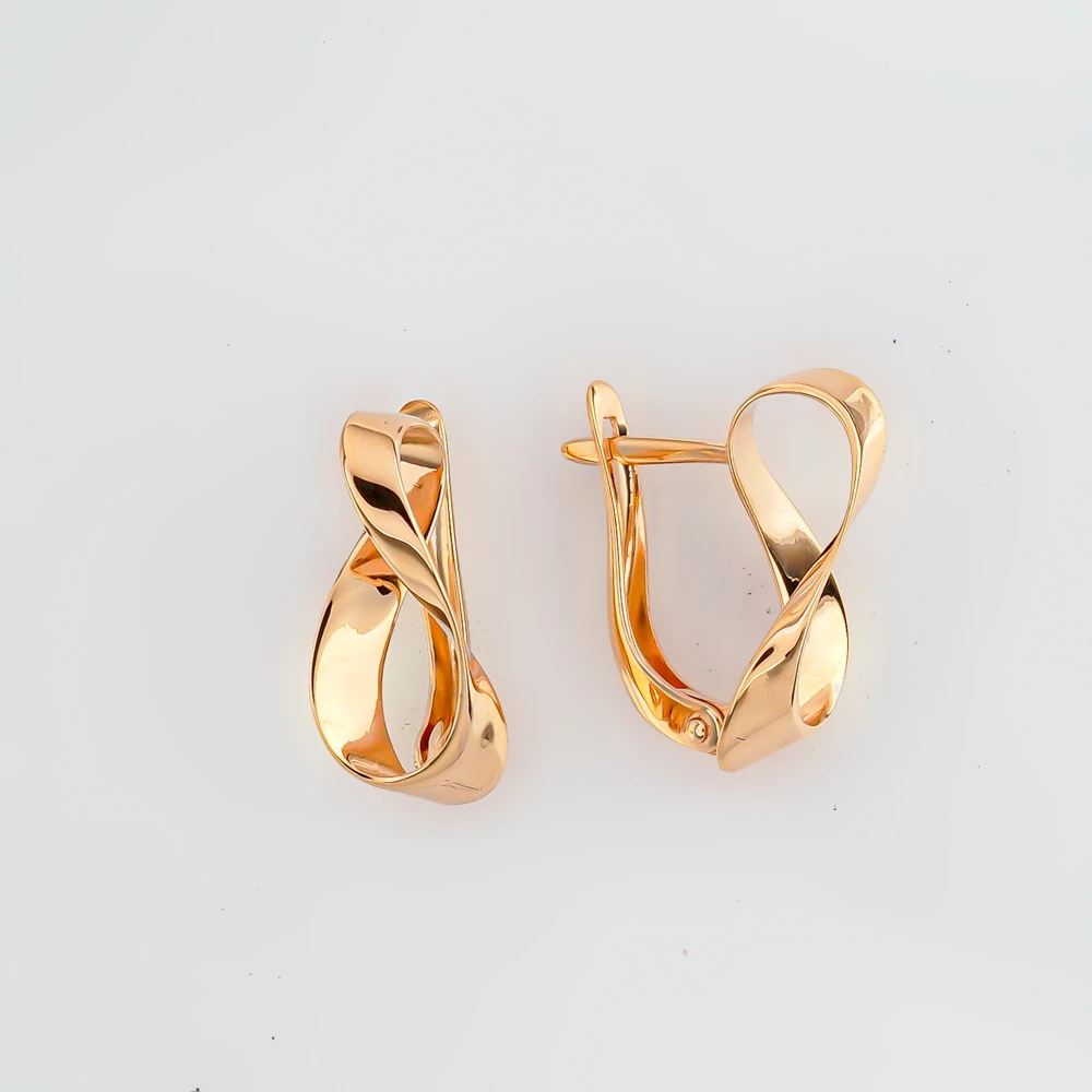 Серьги из красного золота 585 пробы
