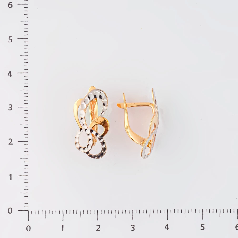 Серьги из красного золота 585 пробы