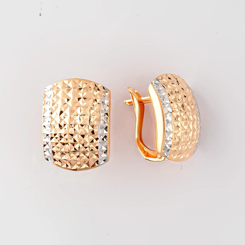 Серьги из красного золота 585 пробы