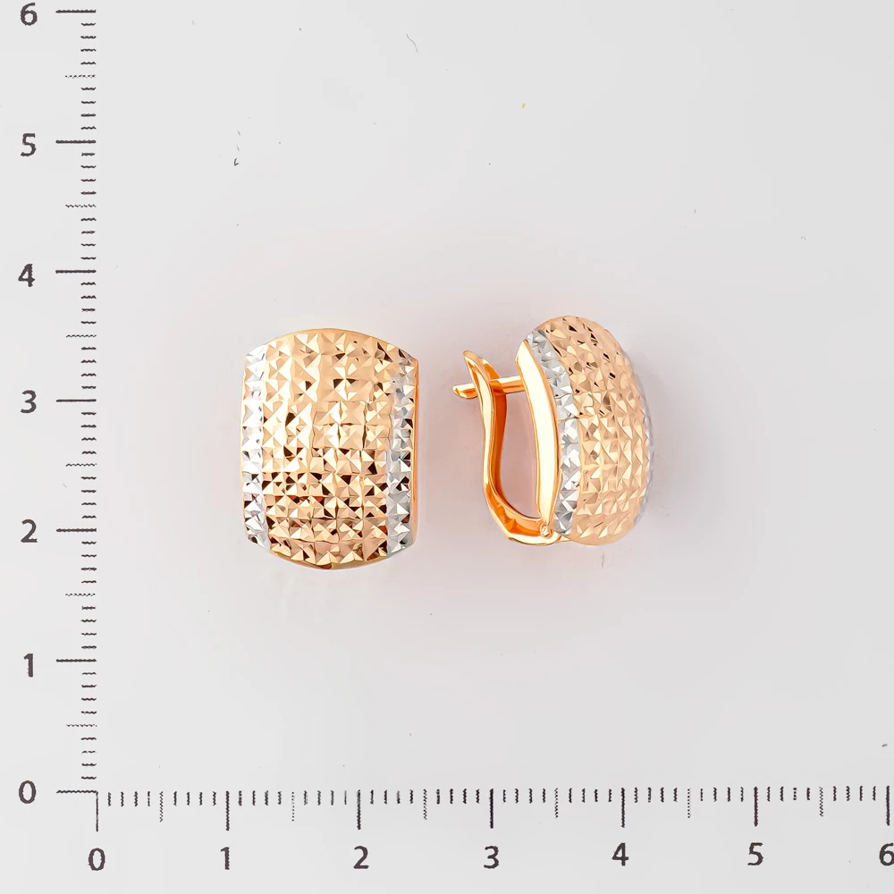 Серьги из красного золота 585 пробы