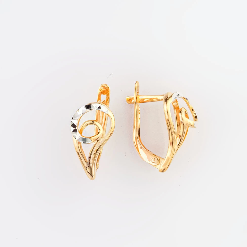 Серьги из красного золота 585 пробы