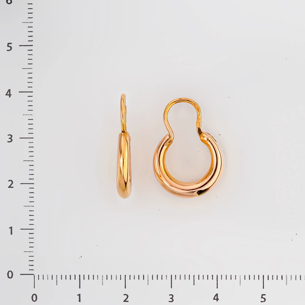 Серьги из красного золота 585 пробы