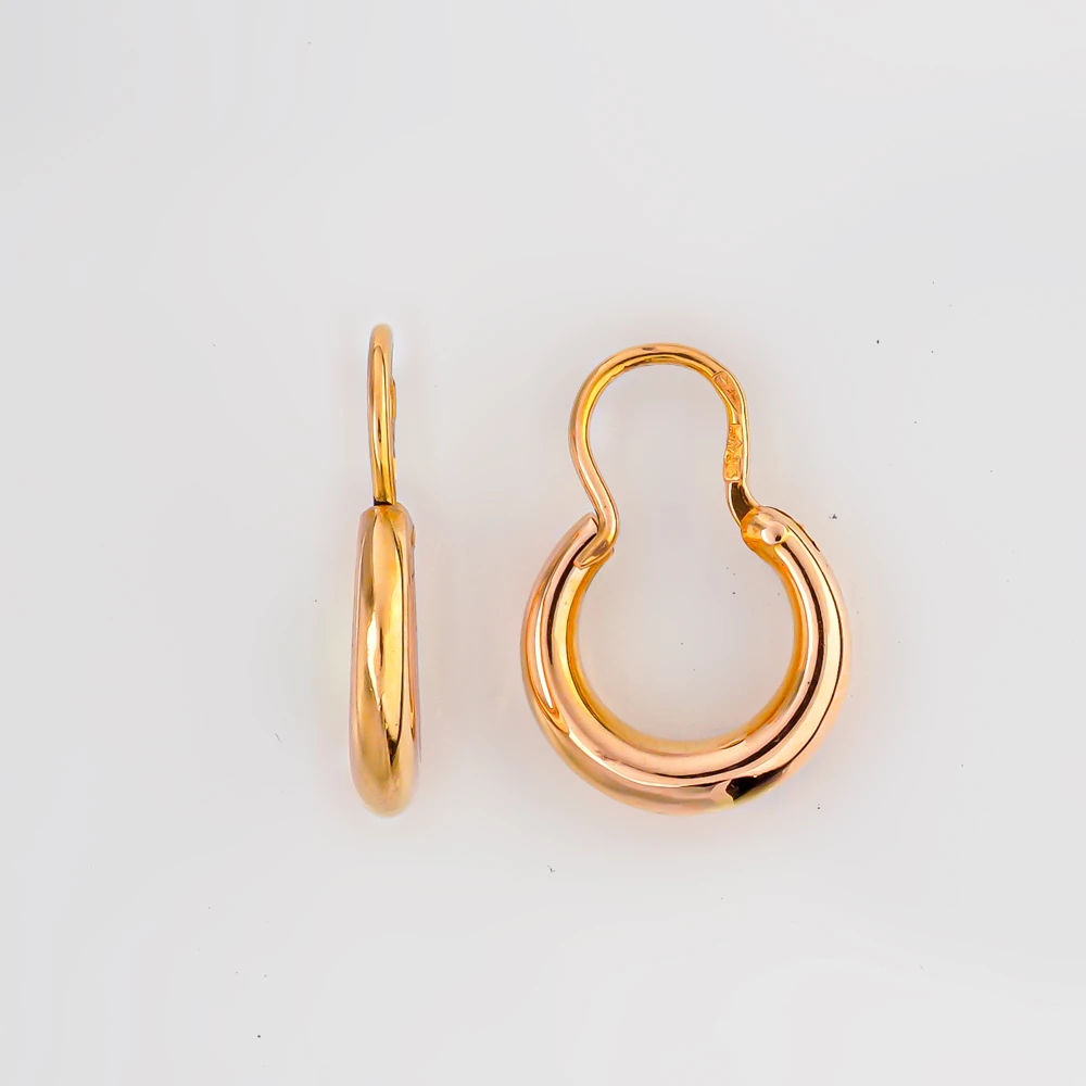 Серьги из красного золота 585 пробы