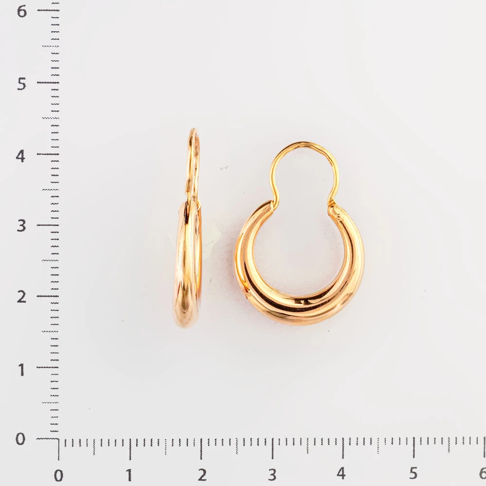 Серьги из красного золота 585 пробы