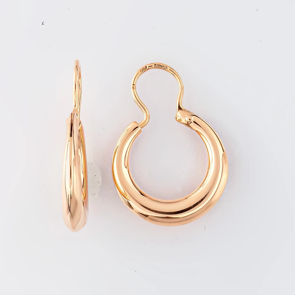 Серьги из красного золота 583 пробы