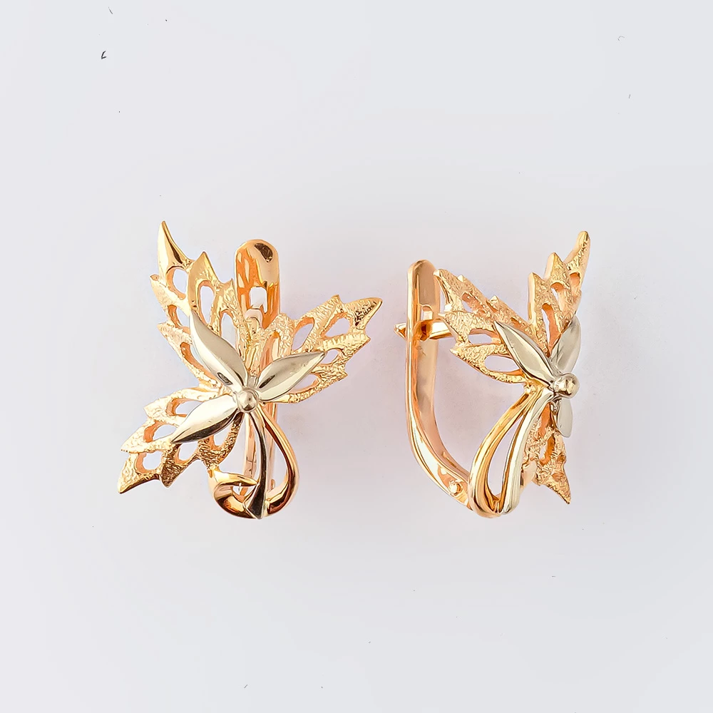 Серьги из красного золота 583 пробы