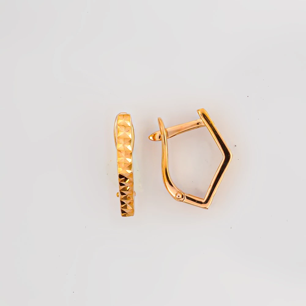 Серьги из красного золота 585 пробы