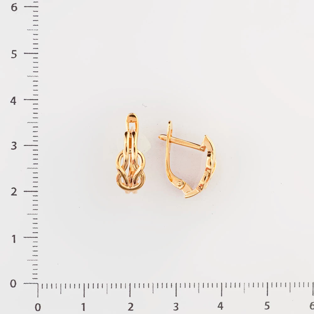 Серьги из красного золота 585 пробы