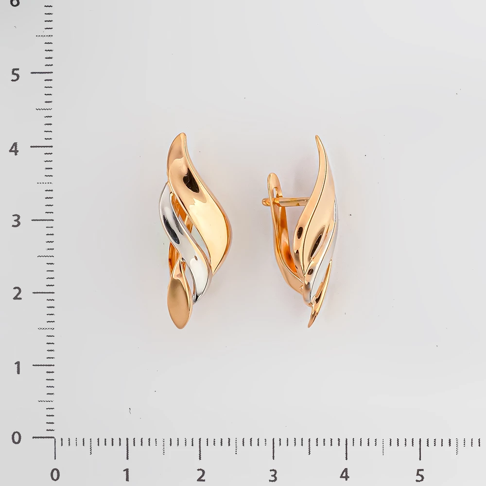 Серьги из красного золота 585 пробы