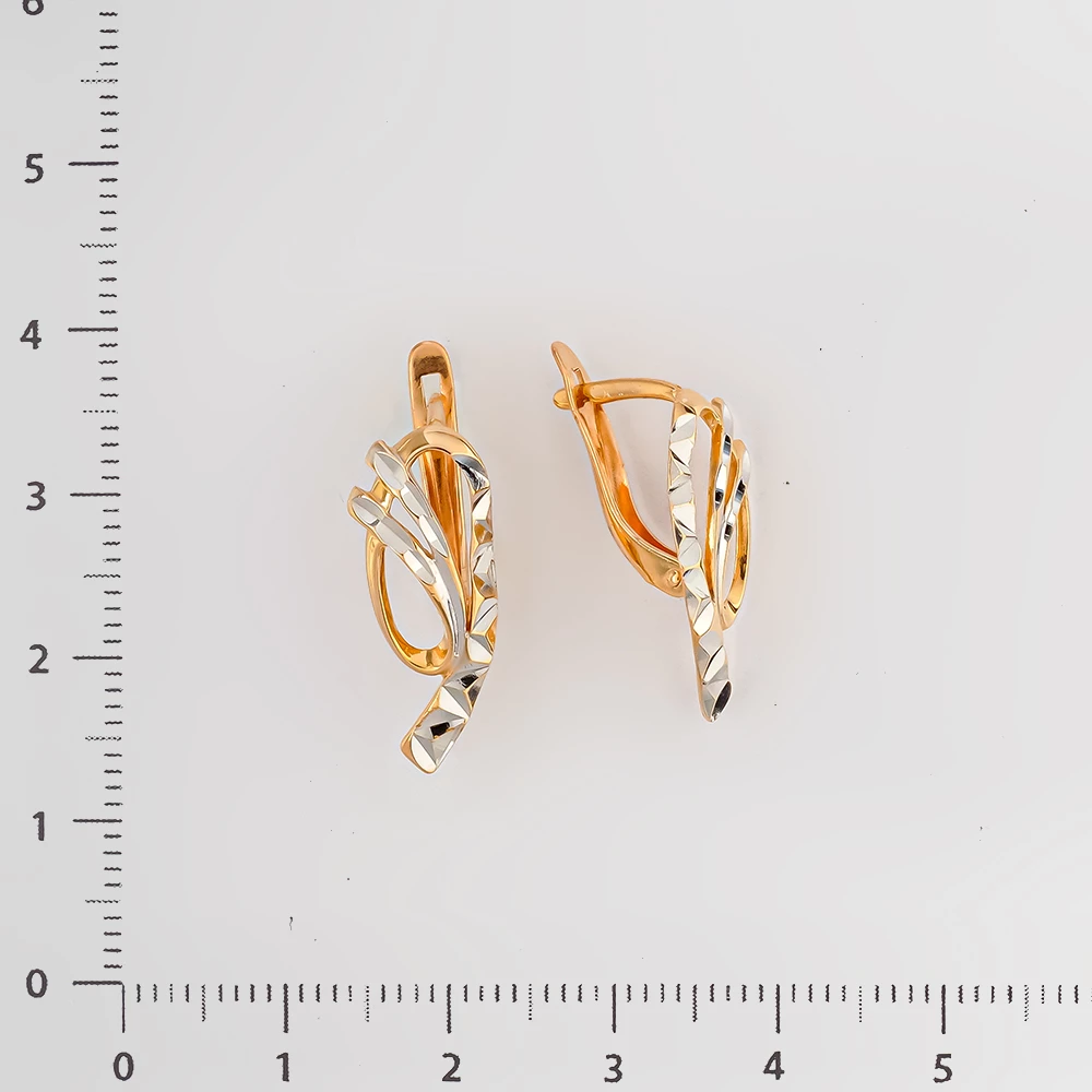 Серьги из красного золота 585 пробы
