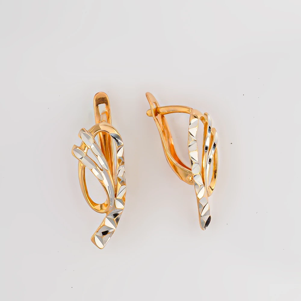Серьги из красного золота 585 пробы