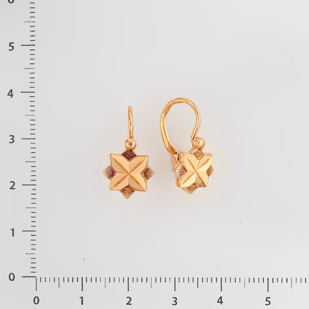 Серьги из красного золота 583 пробы