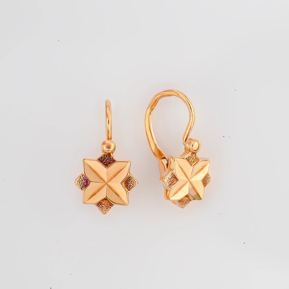Серьги из красного золота 583 пробы