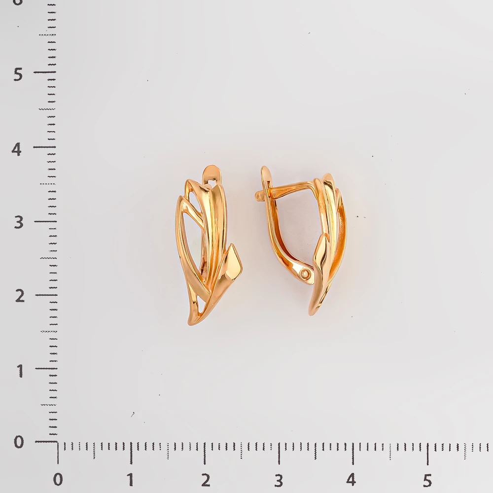 Серьги из красного золота 585 пробы