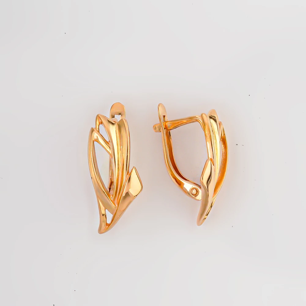 Серьги из красного золота 585 пробы