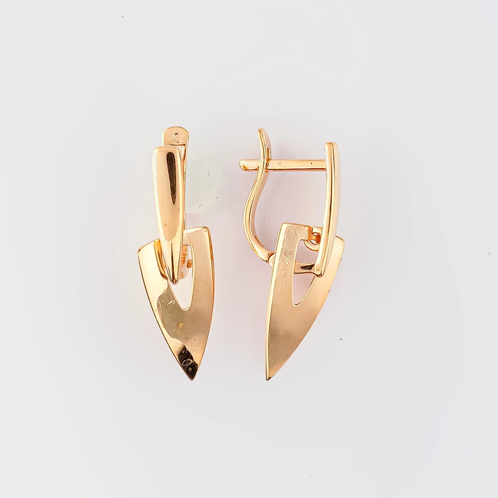Серьги из красного золота 585 пробы