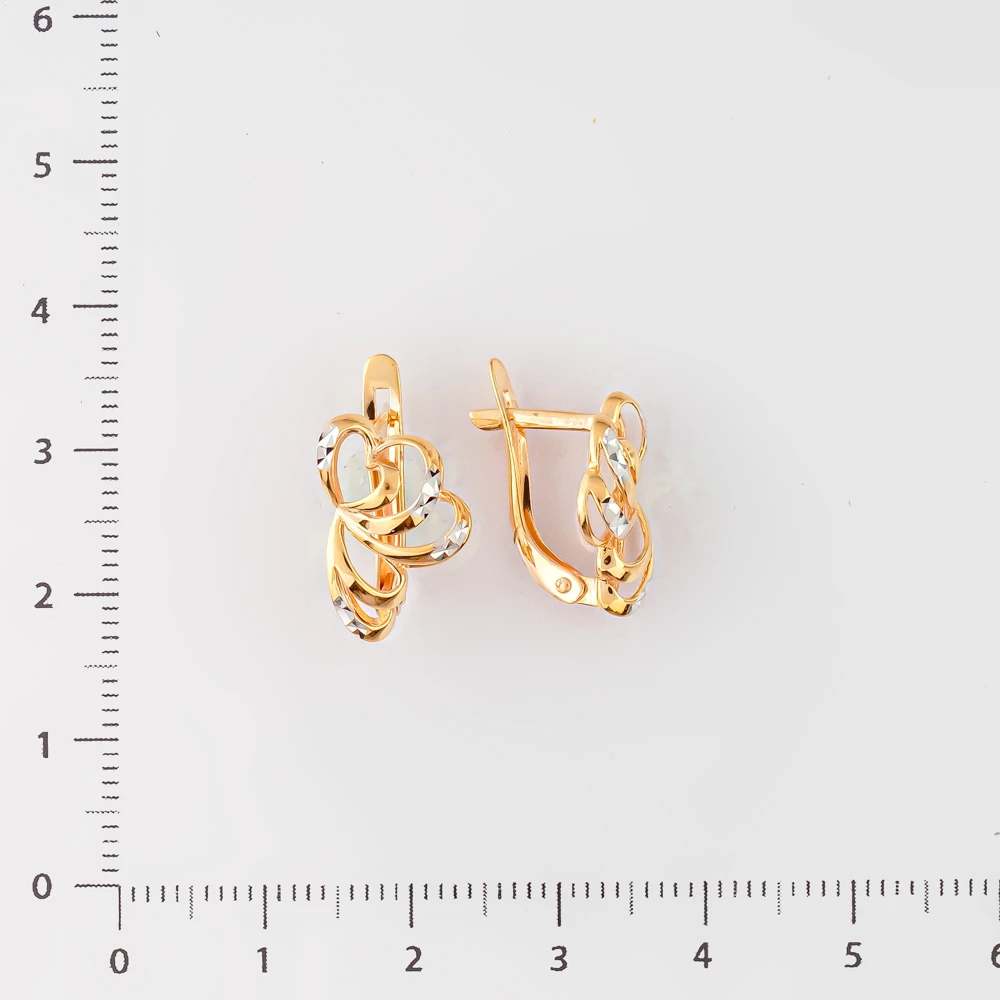 Серьги из красного золота 585 пробы