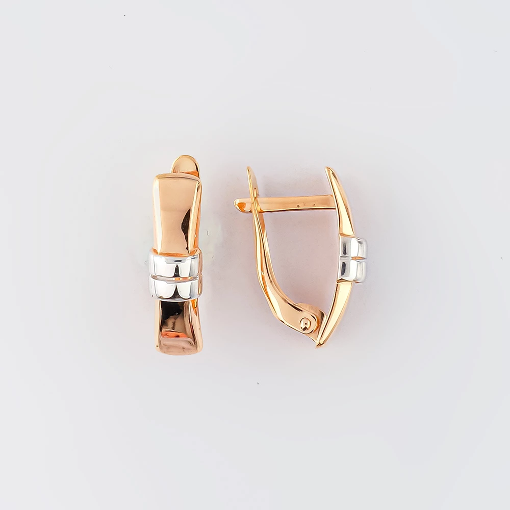Серьги из красного золота 585 пробы