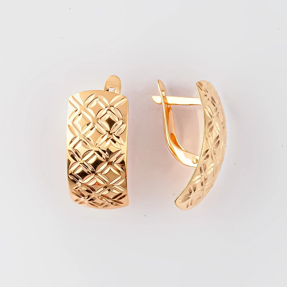 Серьги из красного золота 585 пробы