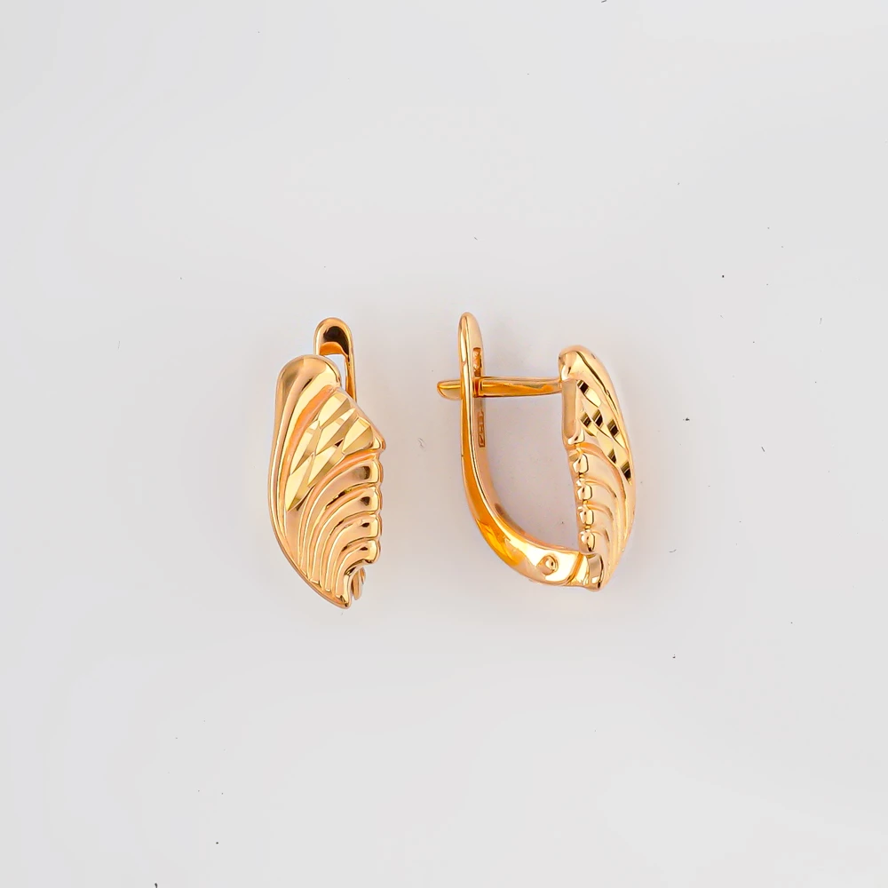Серьги из красного золота 585 пробы