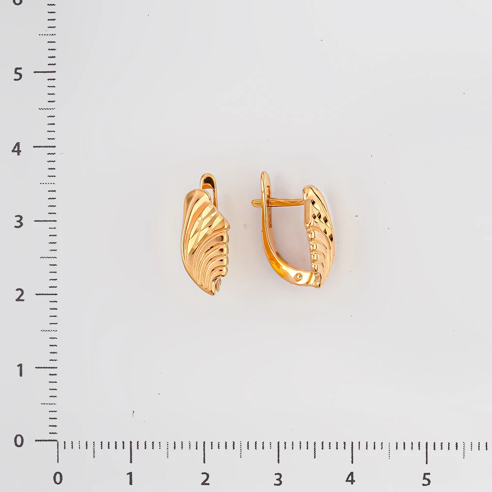Серьги из красного золота 585 пробы