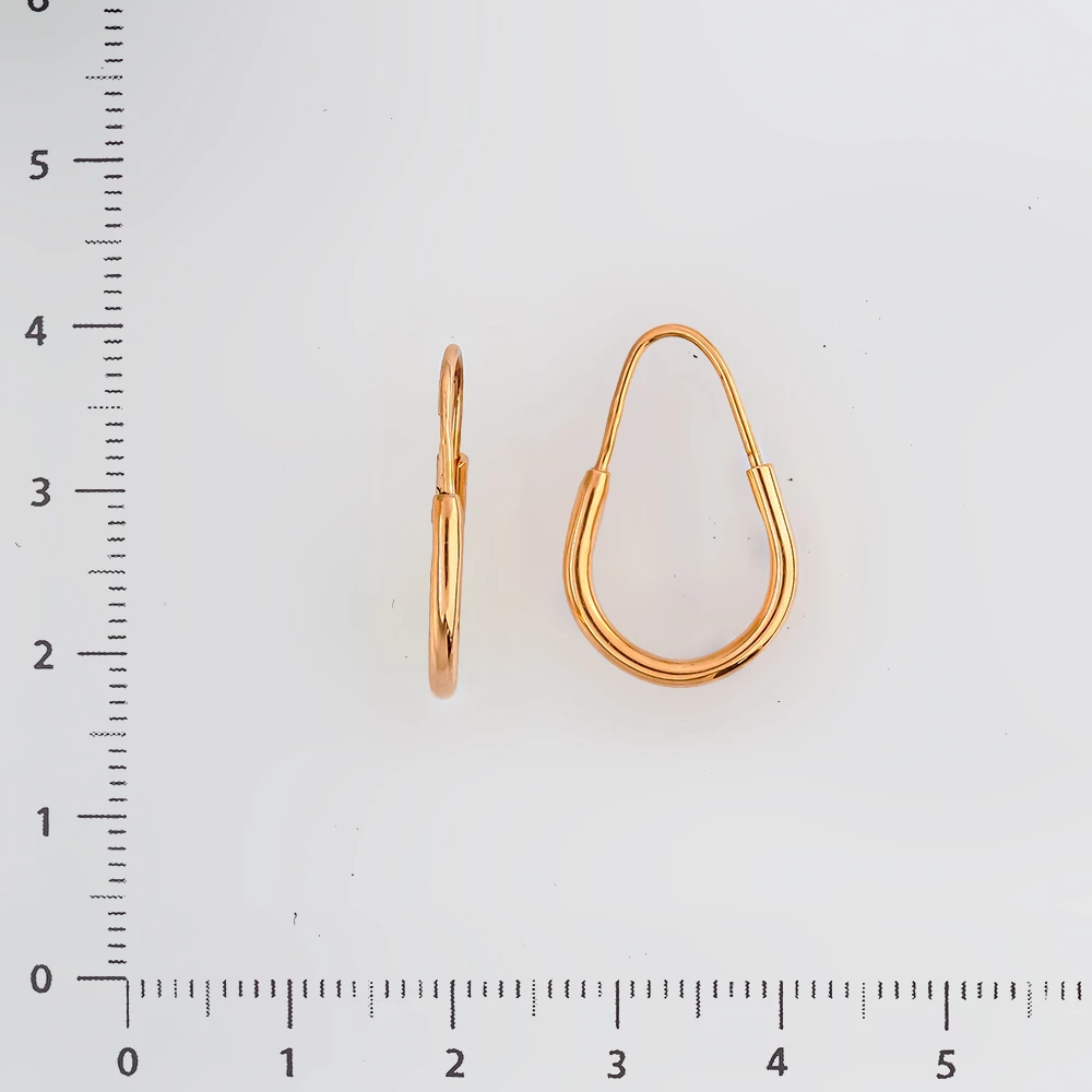 Серьги из красного золота 583 пробы