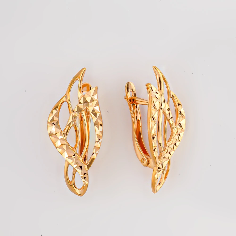 Серьги из красного золота 585 пробы