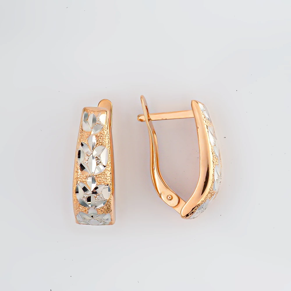 Серьги из красного золота 585 пробы