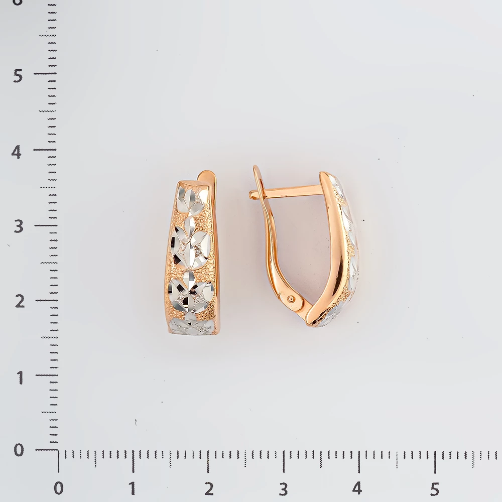 Серьги из красного золота 585 пробы