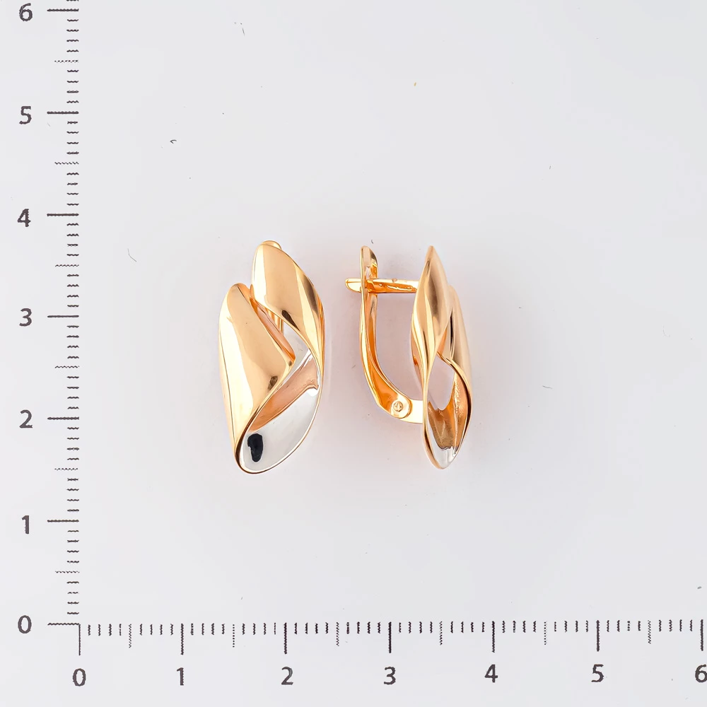 Серьги из красного золота 585 пробы