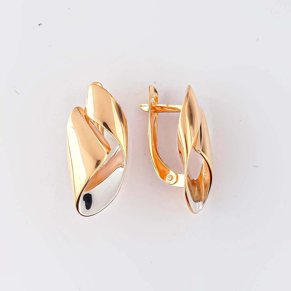 Серьги из красного золота 585 пробы