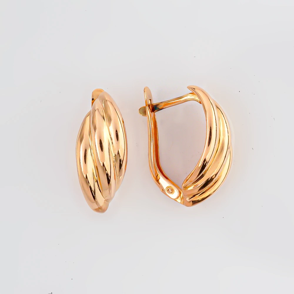 Серьги из красного золота 585 пробы