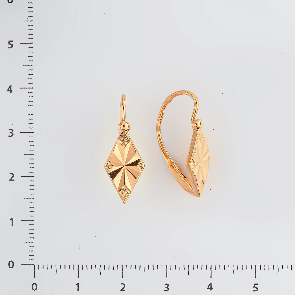Серьги из красного золота 583 пробы