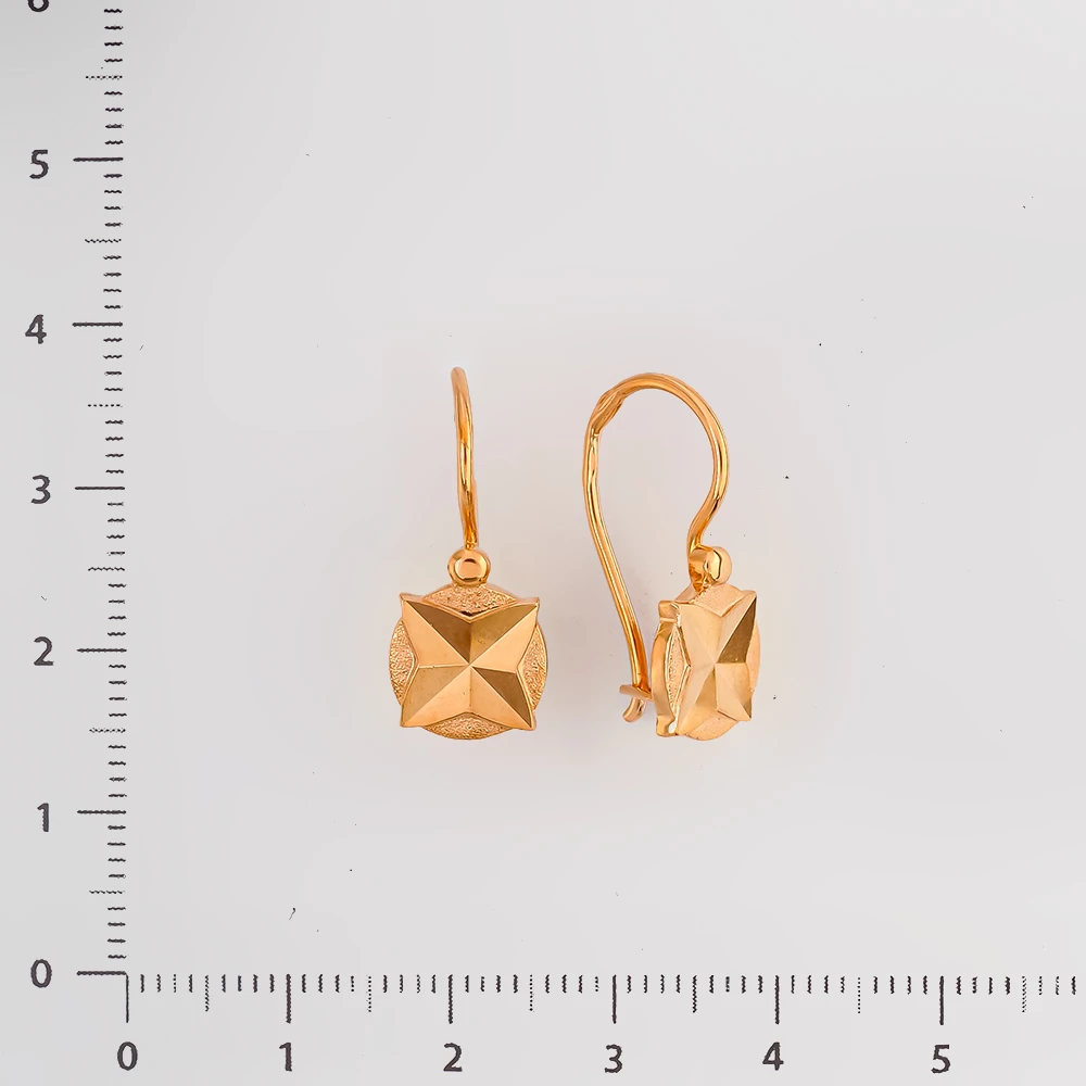 Серьги из красного золота 583 пробы
