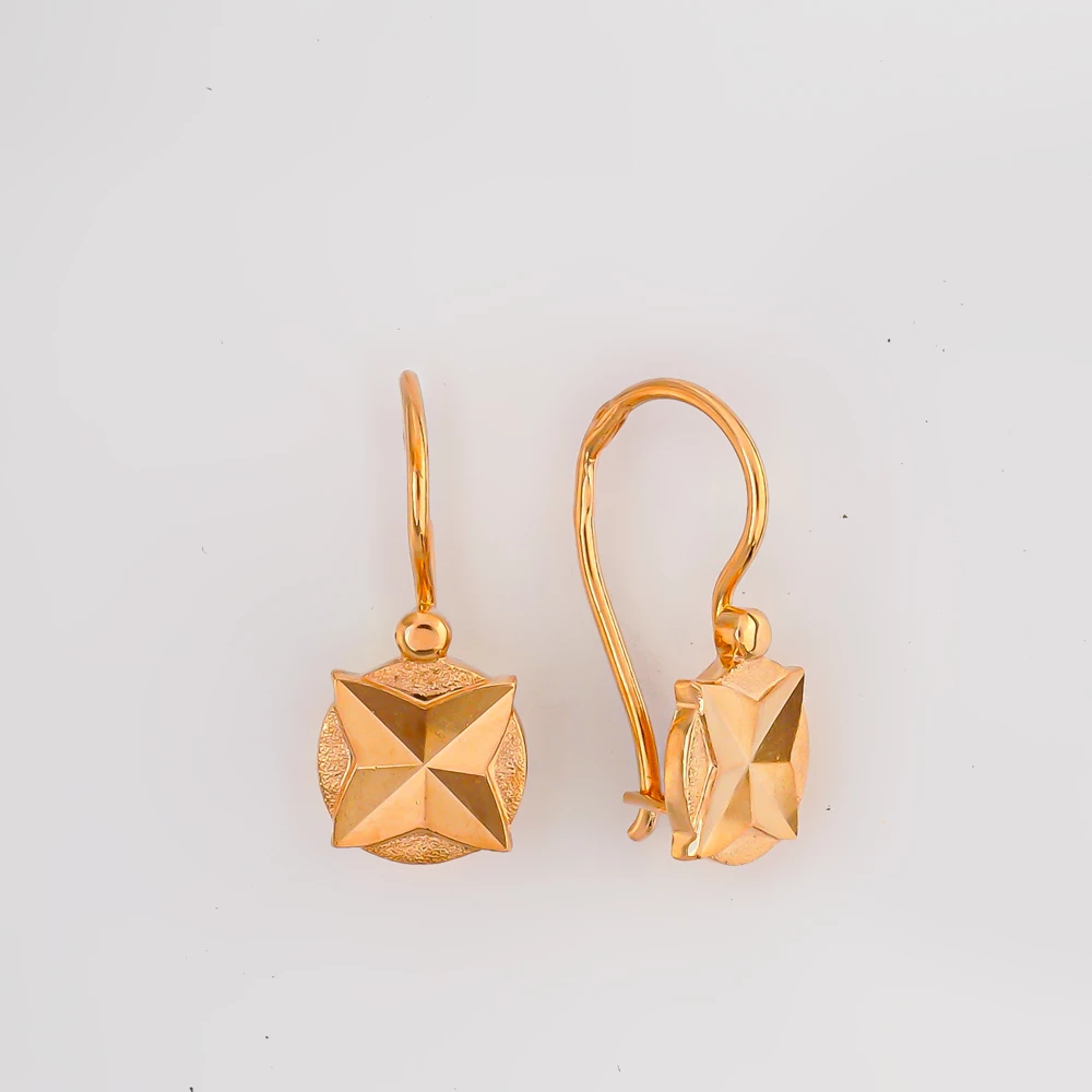 Серьги из красного золота 583 пробы