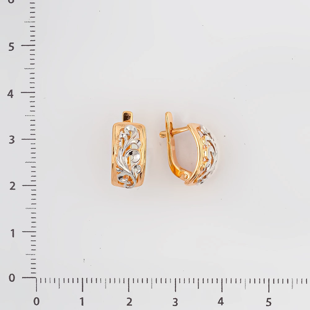 Серьги из красного золота 585 пробы
