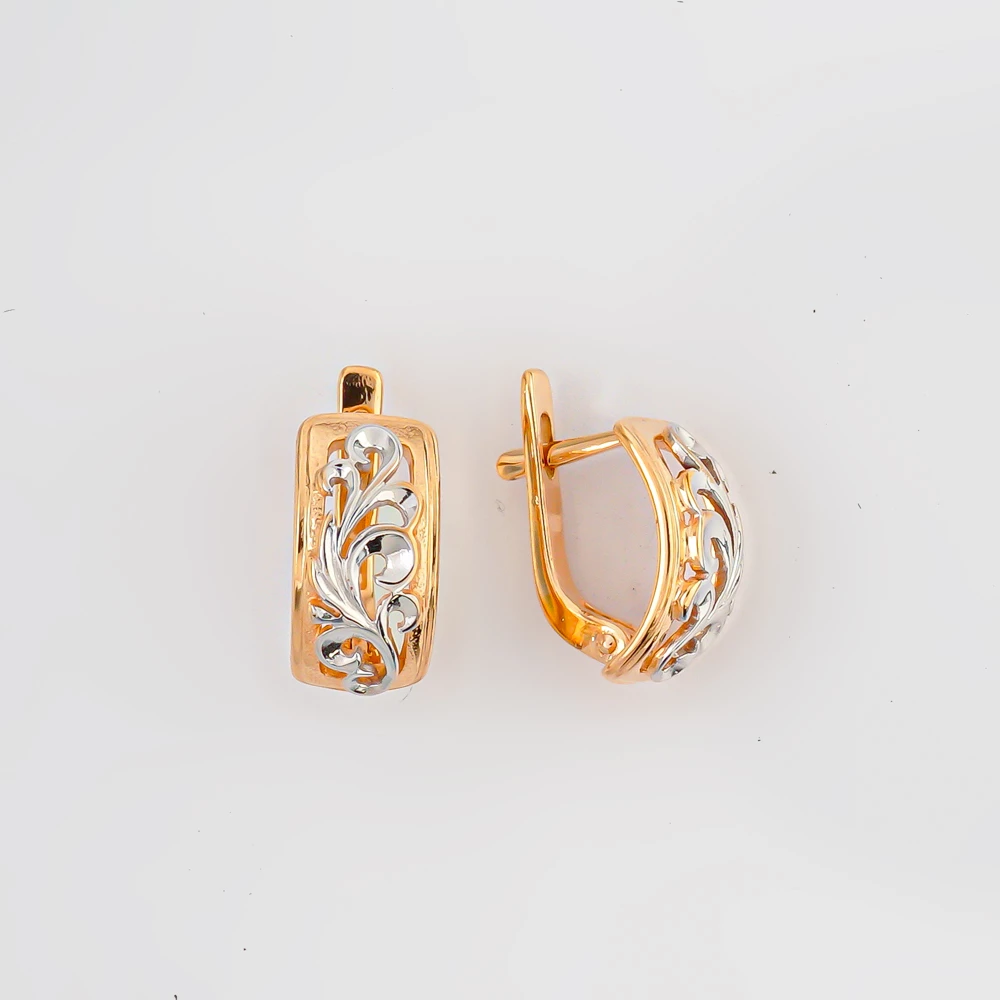 Серьги из красного золота 585 пробы