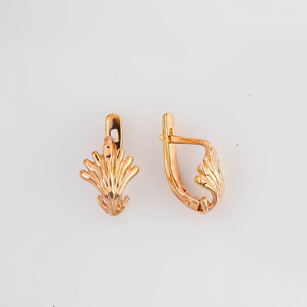 Серьги из красного золота 585 пробы