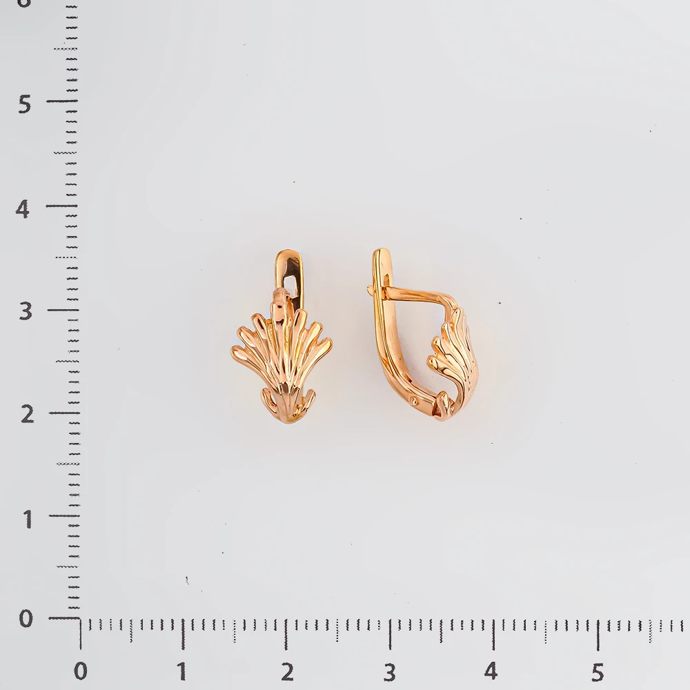 Серьги из красного золота 585 пробы