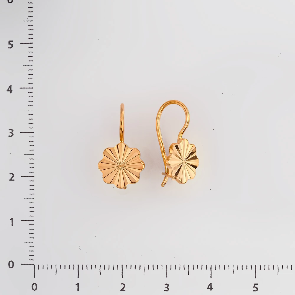 Серьги из красного золота 583 пробы