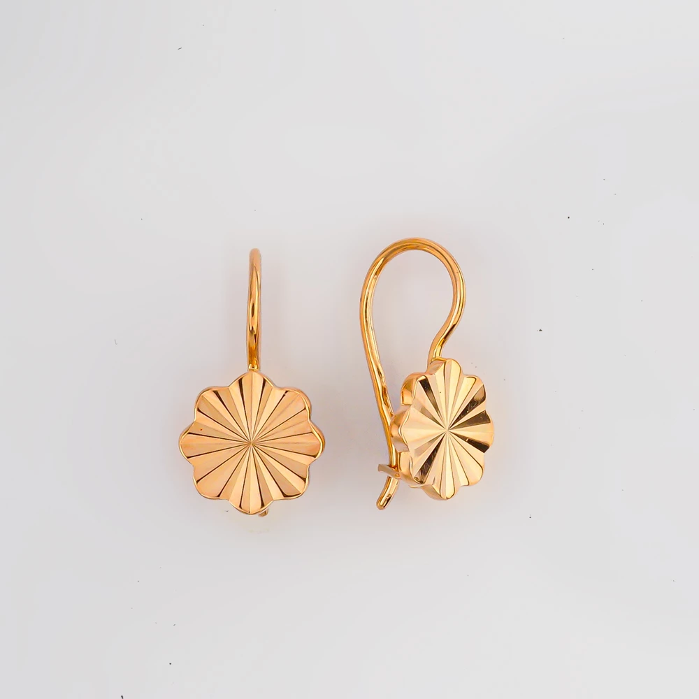 Серьги из красного золота 583 пробы