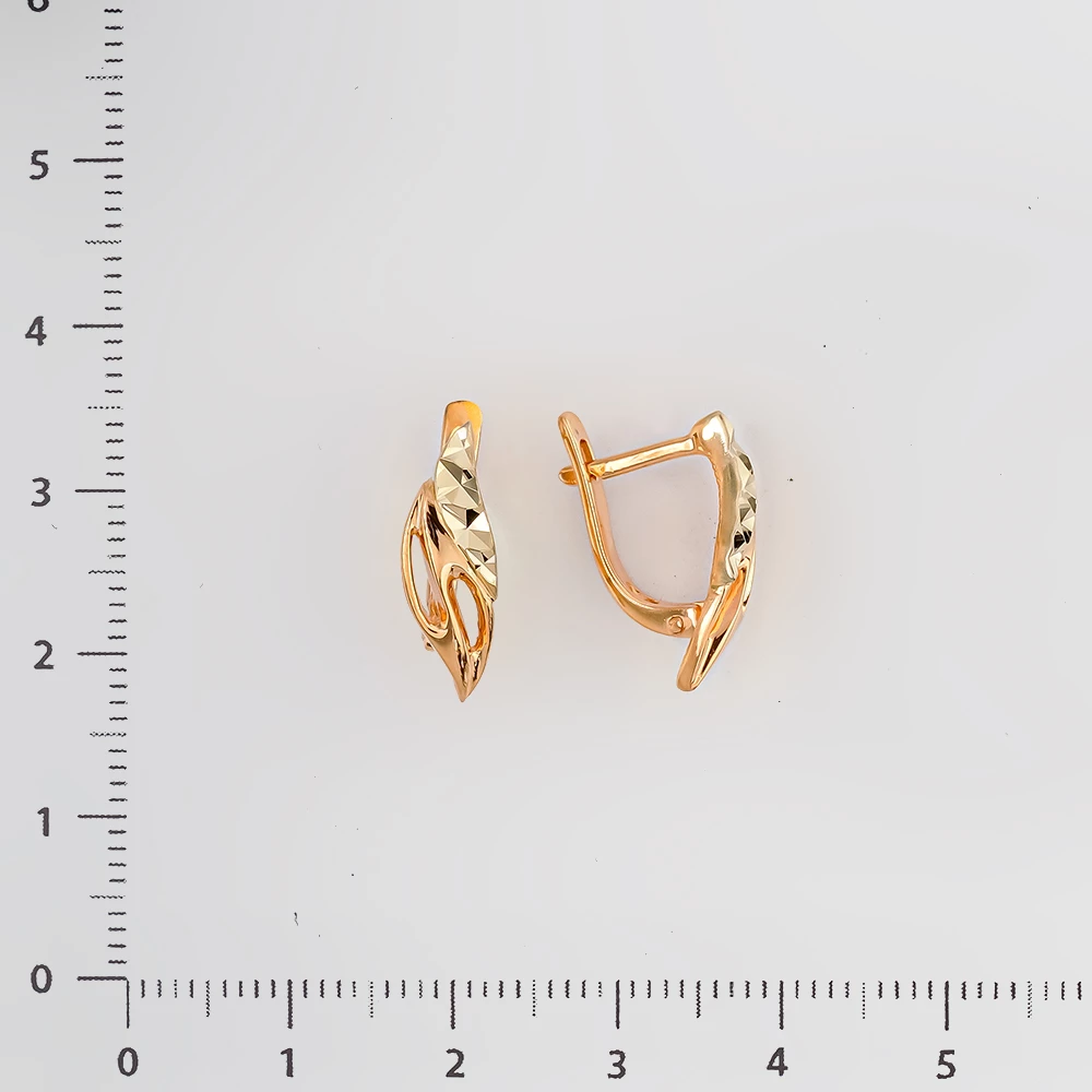 Серьги из красного золота 585 пробы
