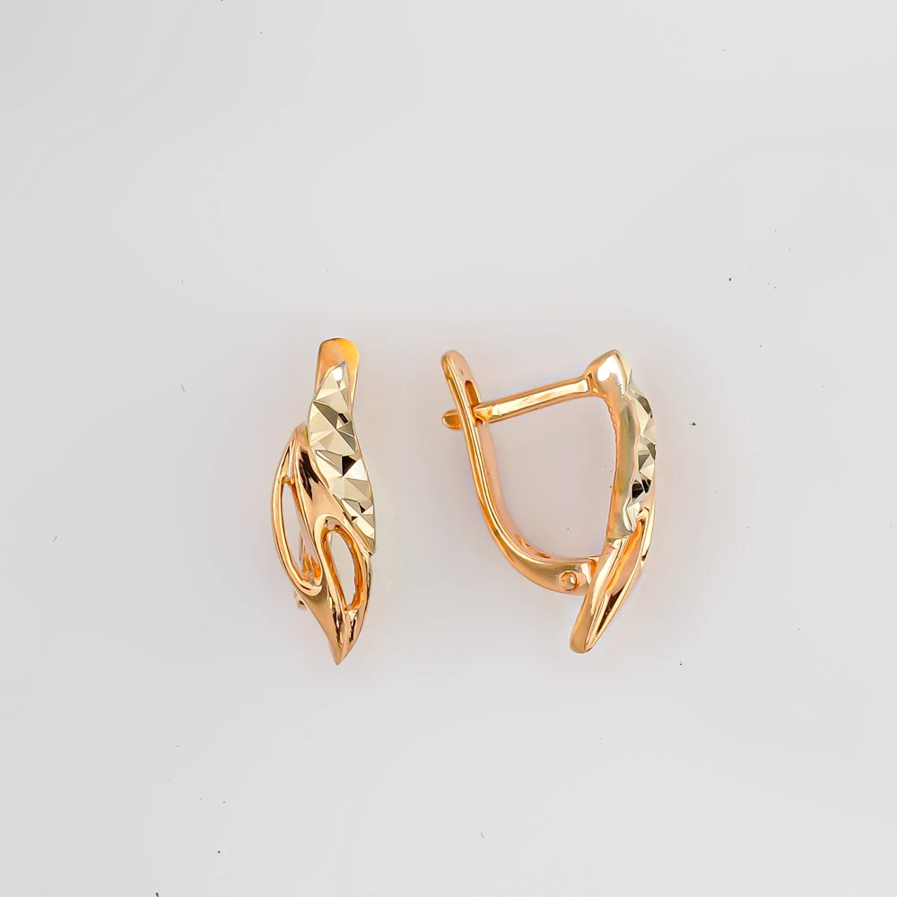 Серьги из красного золота 585 пробы