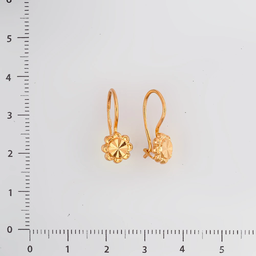 Серьги из красного золота 583 пробы