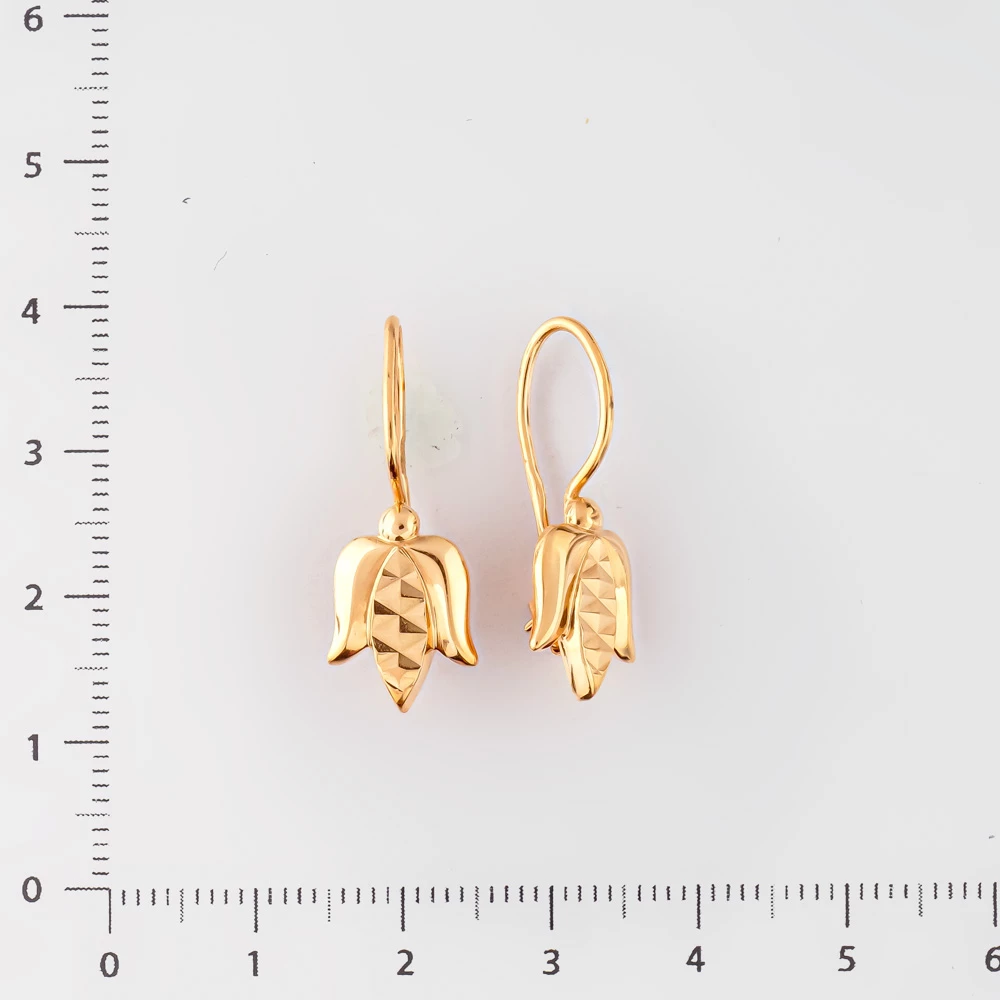 Серьги из красного золота 583 пробы