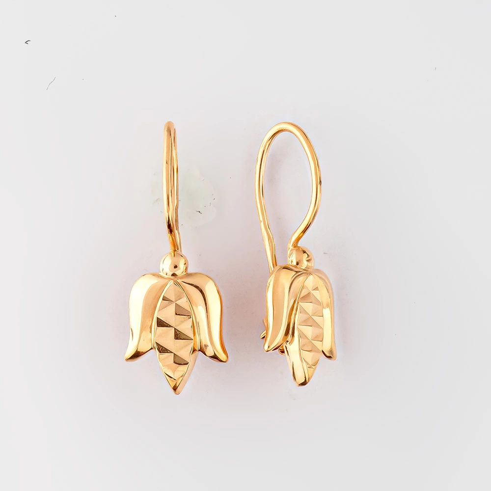 Серьги из красного золота 583 пробы