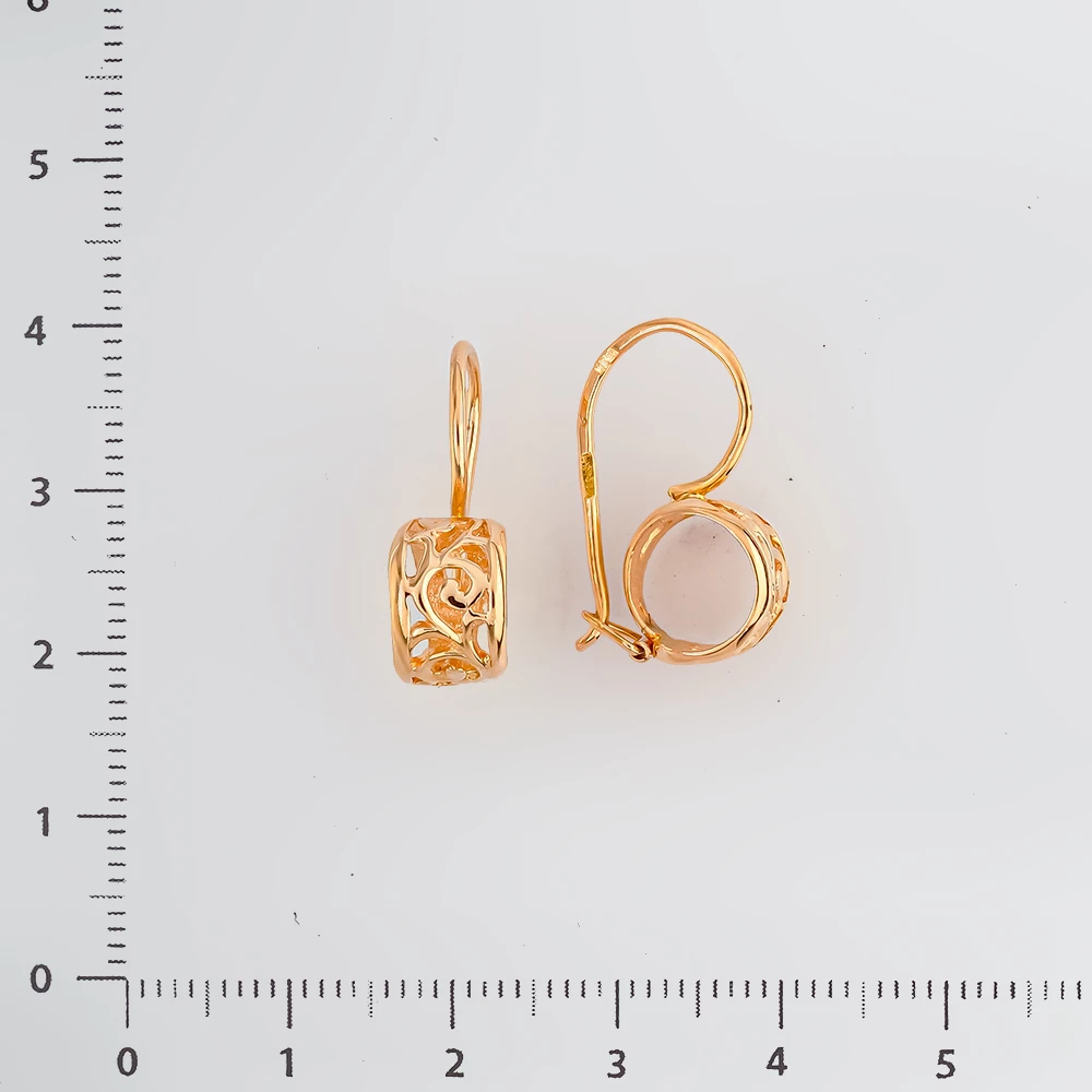Серьги из красного золота 583 пробы