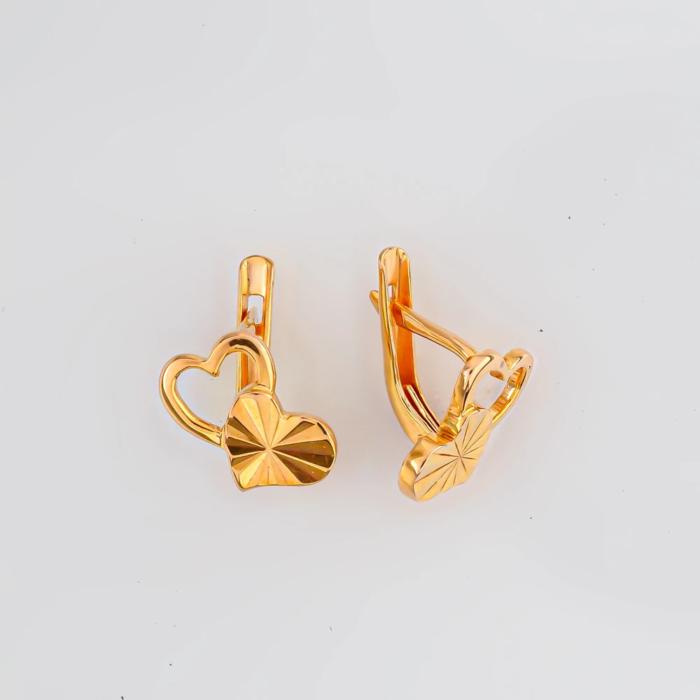 Серьги из красного золота 585 пробы